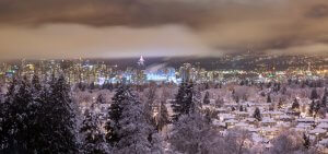 Vancouver Canada in New Year's eve